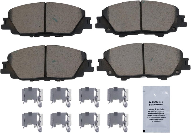 HUSCH D2176 Front Ceramic Brake Pads Kit Fit For Toyota Corolla 2019-2022, For Prius Prime 2020-2022 - Image 2